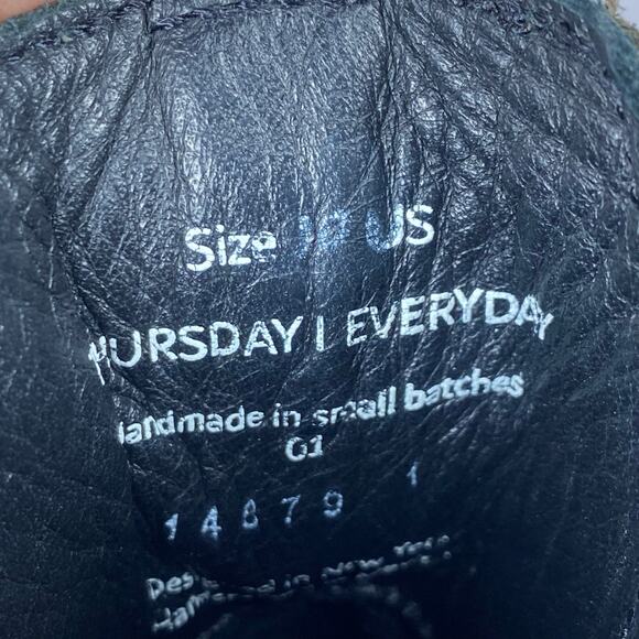 Thursday Boot Company Duchess Dark Olive Suede Chelsea Boots Women's Size 10 - Picture 8 of 8